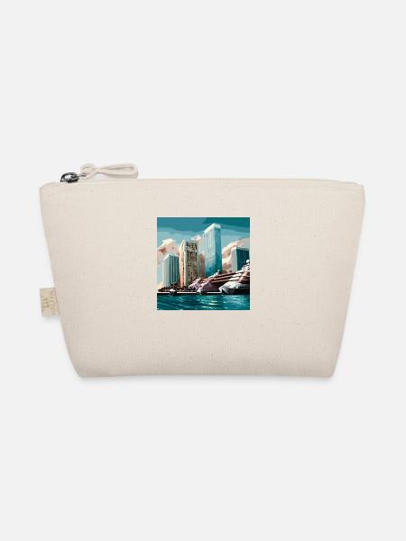 Arrival in Miami over water (Miami Collection) - Organic Pouch - nature