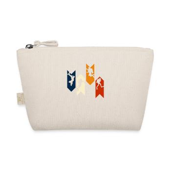 Vintage Retro Scuba Diving - Gift Idea - Organic Pouch - nature - Front