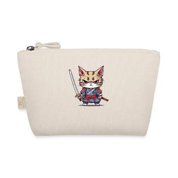 Chat samouraï #1 - Trousse biologique - nature - Devant
