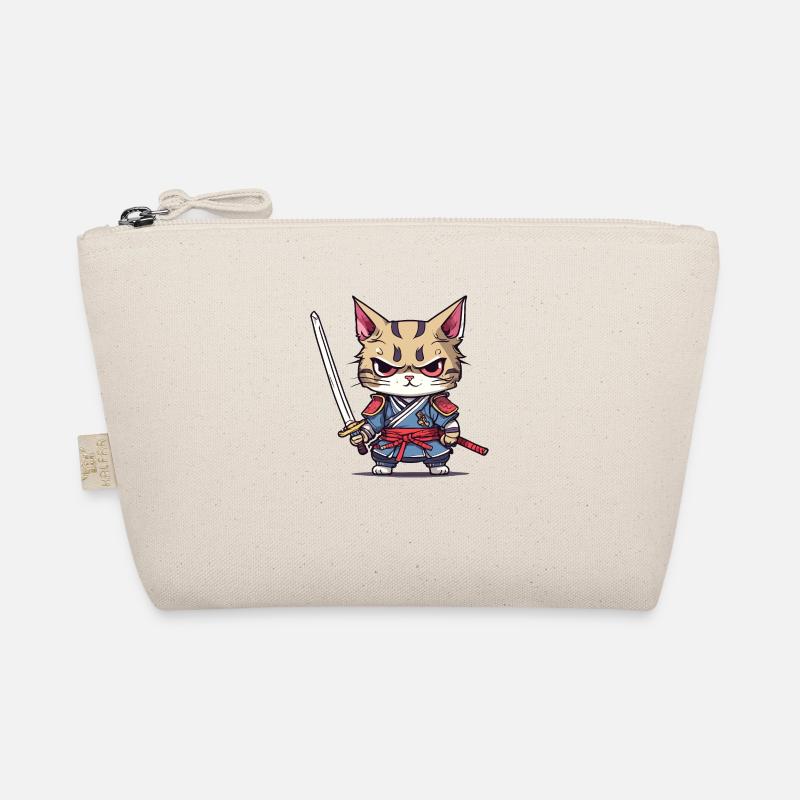 Samurai Cat #1 Organic Pouch