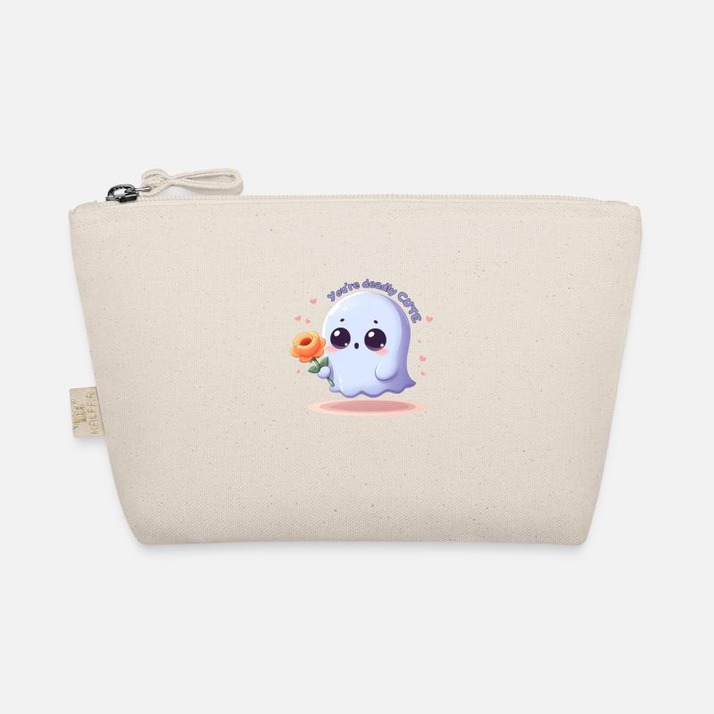 Deadly cute ghost Organic Pouch