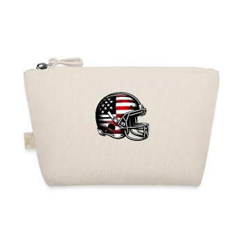 American football helmet street art US flag - Organic Pouch - nature - Front