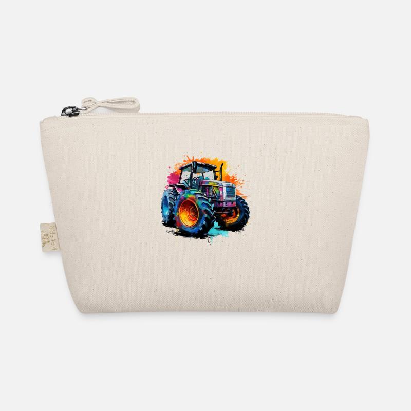 Tractor Farmer & Farmer Design. Gift Organic Pouch