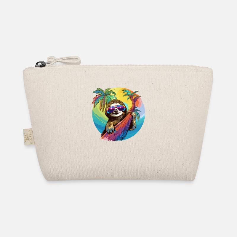 Cool Sloth Gift Holiday Late Riser Organic Pouch