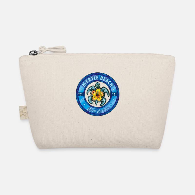 Myrtle Beach sea turtle hibiscus Organic Pouch