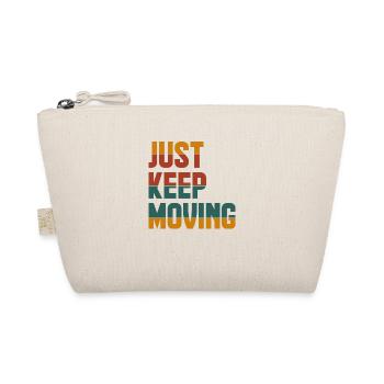 Just Keep, Moving - Organic Pouch - nature - Front