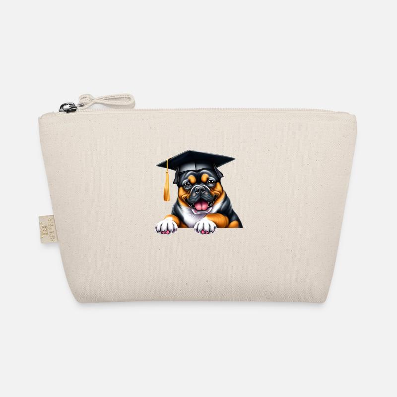 Bachelor Bulldogge Schulabschluss Studium Hunde Bio-Täschchen