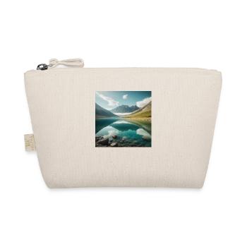 Mountain lake with beautiful reflection - Organic Pouch - nature - Front