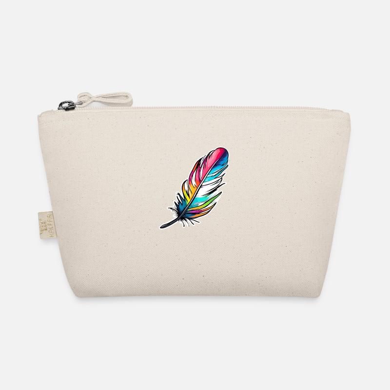 Feather/writing quill/bird feather/down feather Organic Pouch