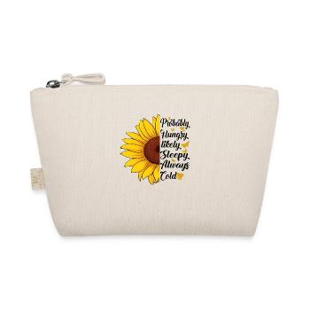 probably hungry likely sleepy always cold Vintage - Organic Pouch - nature - Front