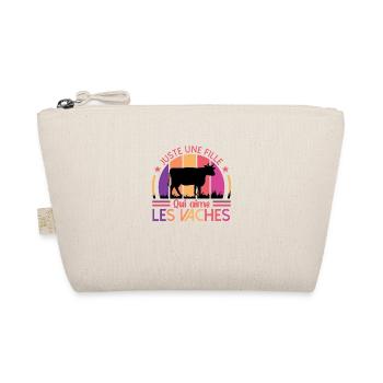 Juste Une Fille Qui Aime Les Vaches - Trousse biologique - nature - Devant