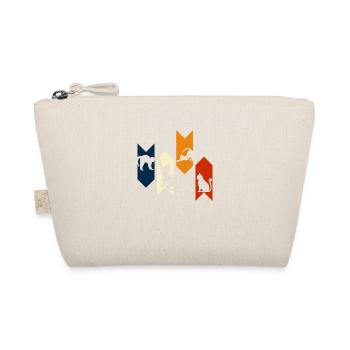 Chat rétro vintage-idée cadeau chat - Trousse biologique - nature - Devant