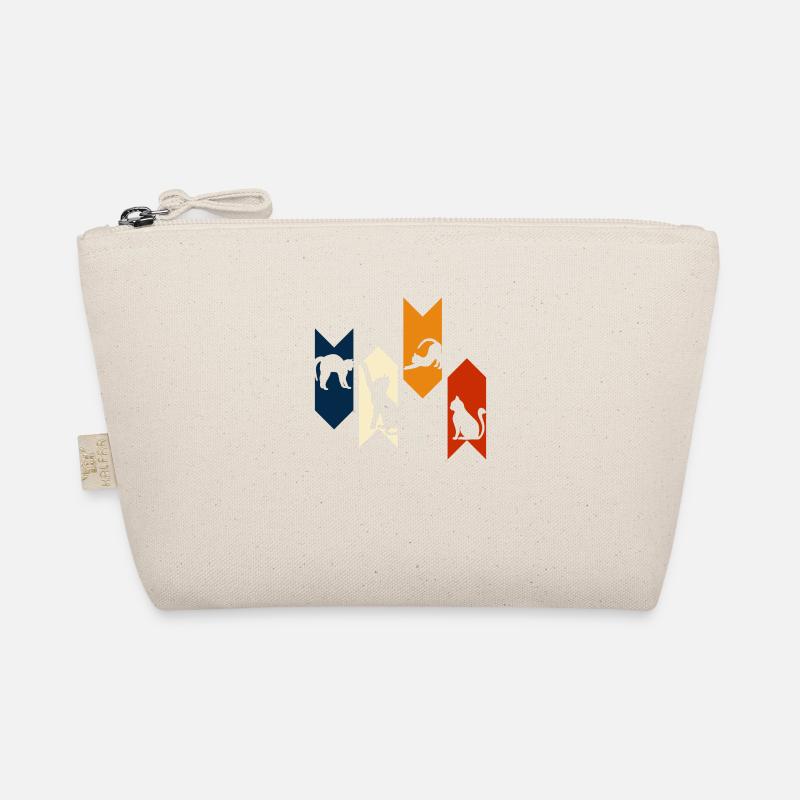 Chat rétro vintage-idée cadeau chat Trousse biologique