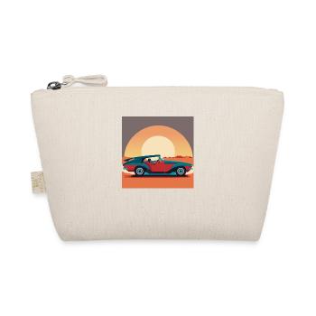 Oldtimer / Auto / Sonnenuntergang - Bio-Täschchen - Natur - Vorne