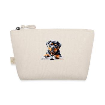 Rottweiler Book Reading Dogs Dog Rottweiler Puppy - Organic Pouch - nature - Front