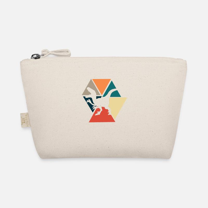 Vintage retro dinosaur - dinosaur gift idea Organic Pouch