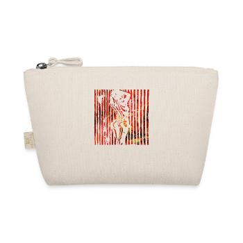 Beautiful female paint art zebra colorful woman - Organic Pouch - nature - Front