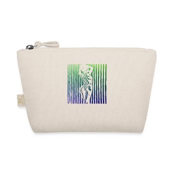 Schöne weibliche Malkunst Zebra bunte Frau - Bio-Täschchen - Natur - Vorne