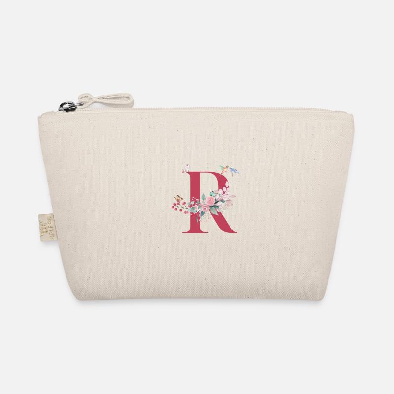 Lettre r floral -idée cadeau Trousse biologique