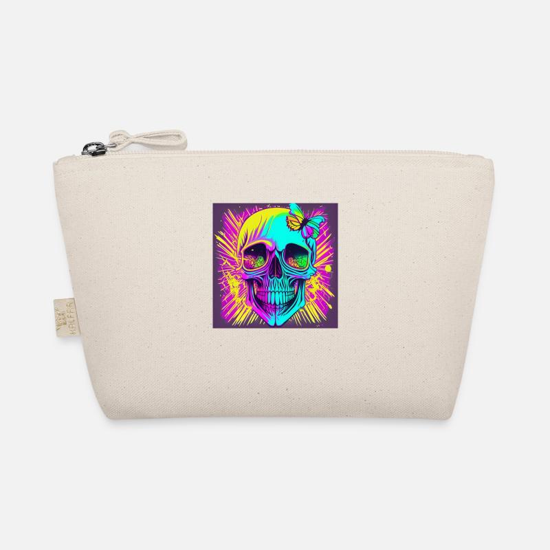 Skull - Organic Pouch - nature