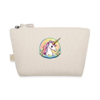 Cartoon Unicorn - Organic Pouch - nature - Front