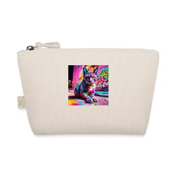 Cat Grafitti - Organic Pouch - nature - Front