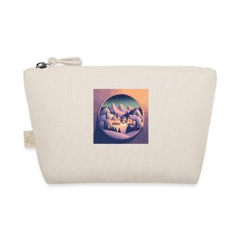 Village in snow globe - Organic Pouch - nature - Front