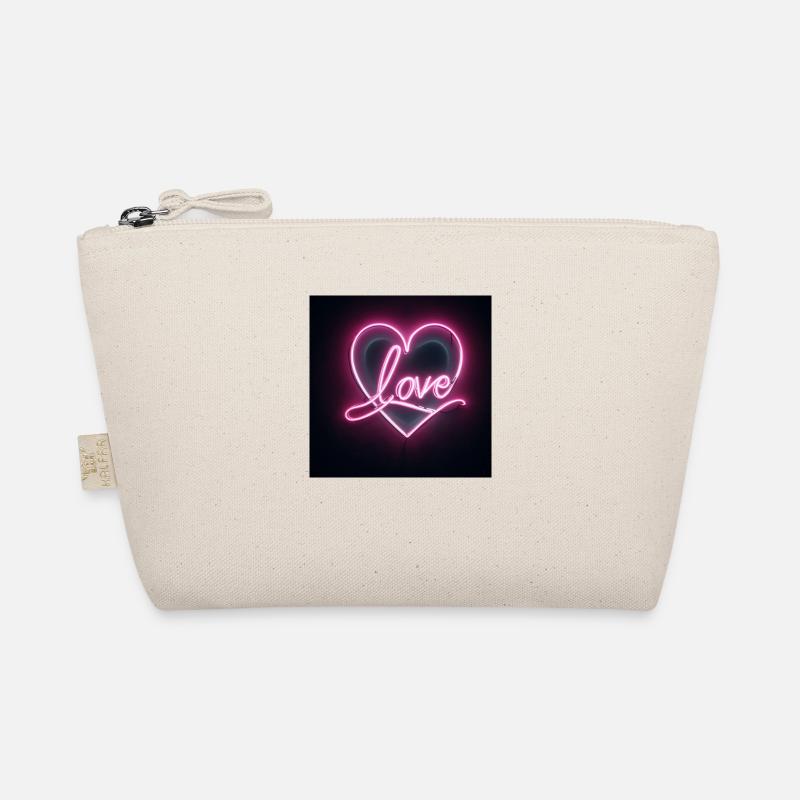 Neon Heart Organic Pouch