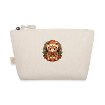 Christmas Teddy - Organic Pouch - nature - Front