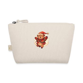 Christmas Teddy 4 - Organic Pouch - nature - Front