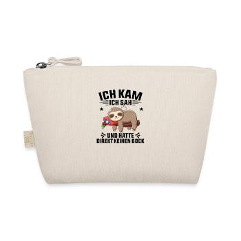 Ich kam Ich sah und hatte direkt keine Bock - Bio-Täschchen - Natur - Vorne
