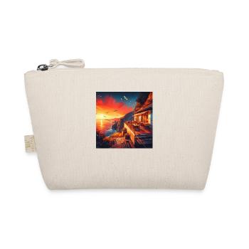 A café in the sunset at the edge of the world - Organic Pouch - nature - Front