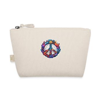 Love Peace and Harmonie / Hippie / Freiheit - Bio-Täschchen - Natur - Vorne