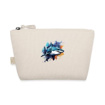 Design de requin dans des couleurs vives. Idéal comme cadeau - Trousse biologique - nature - Devant