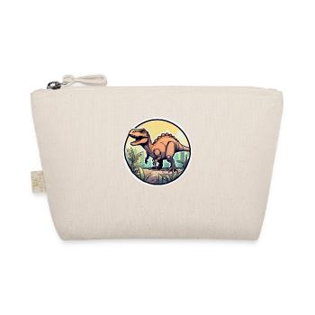 Cartoon Dinosaur - Organic Pouch - nature - Front