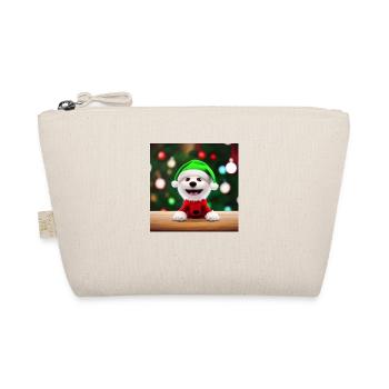 Chien mignon dans le sentiment de Noël - Trousse biologique - nature - Devant