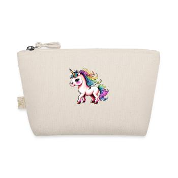 Unicorn Mythical Creature Girl Unicorns Mythical Creatures - Organic Pouch - nature - Front