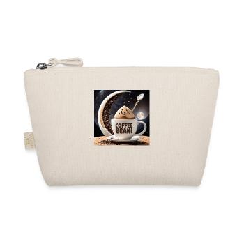 Coffee Bean Moon Cup - Organic Pouch - nature - Front