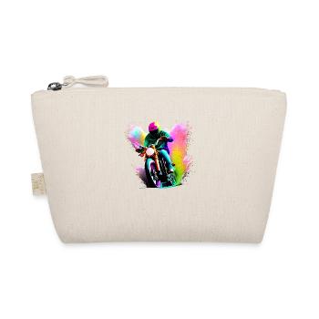 Motorcycle Fan Motorcycle Motorcross Motorcyclist - Organic Pouch - nature - Front