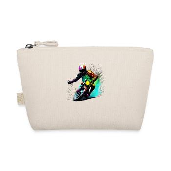 Motorcycle Motorcross Motorcyclist Motorbike Fan - Organic Pouch - nature - Front