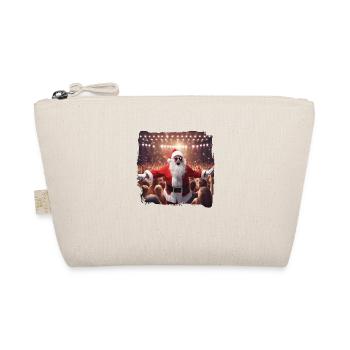 Party Santa - Santa Claus on the dance floor - Organic Pouch - nature - Front