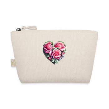 Valentine's Day Wedding Mother's Day Love Engagement - Organic Pouch - nature - Front