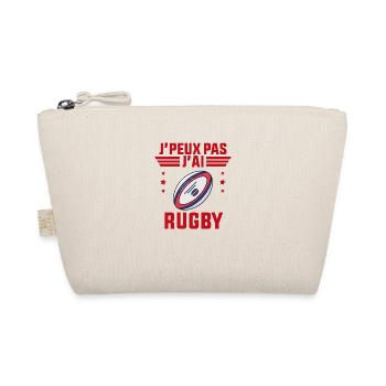 j'peux pas j'ai rugby idée cadeau rugby - Trousse biologique - nature - Devant