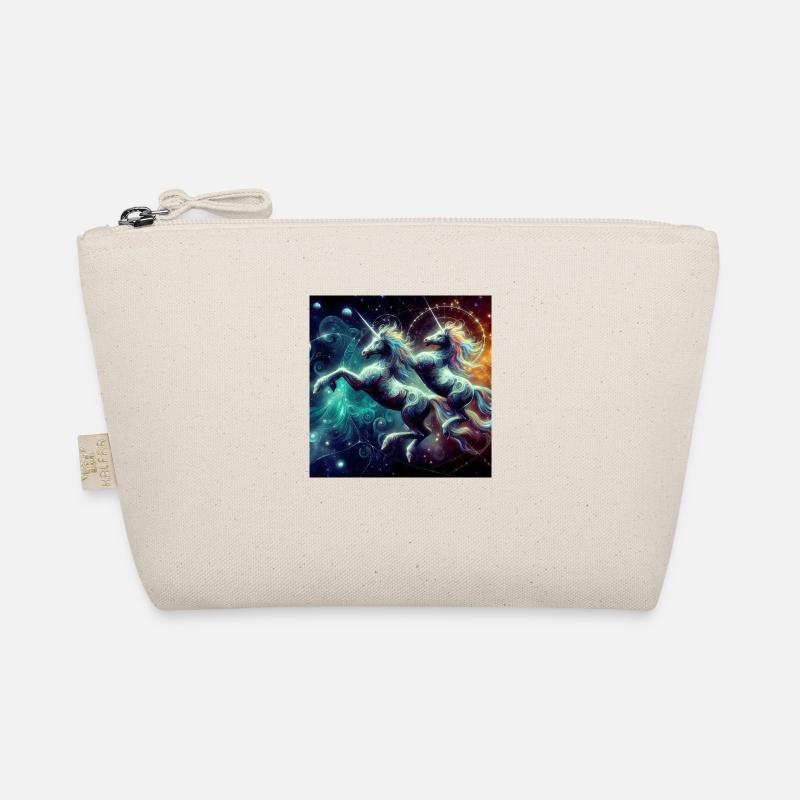 Doppel Einhorn Dystopisch Bio-Täschchen