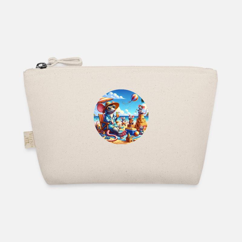 Rats on the beach - Organic Pouch - nature