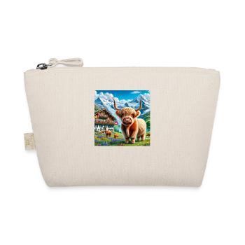 A delightful Highland cow - Organic Pouch - nature - Front