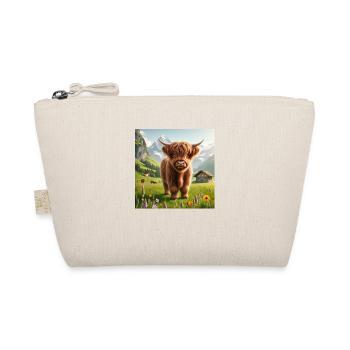 Cute Highland cow - Organic Pouch - nature - Front