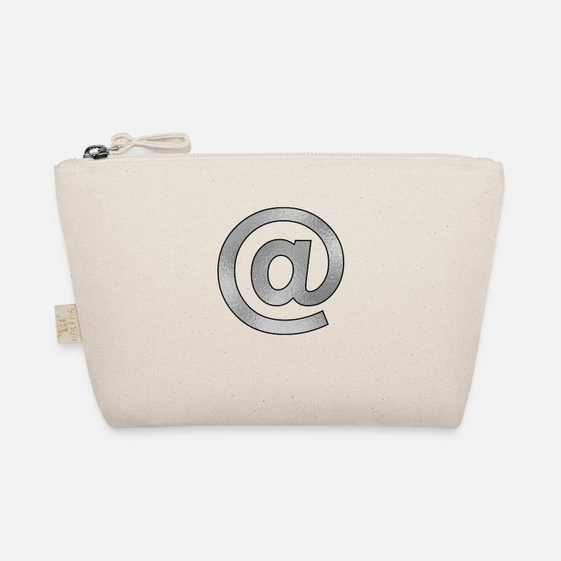 Zeichen @ Silber Bio-Täschchen