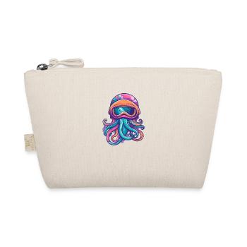Octopus Wintersport - Bio-Täschchen - Natur - Vorne