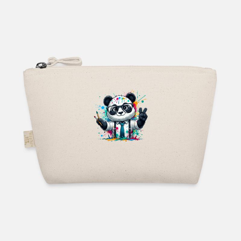 Colorful Panda Organic Pouch